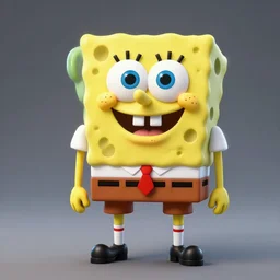 hyperrealistic spongebob squarepants in mortal kombat, character, videogame render, 4 k, artstation
