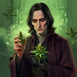 voldemort high on weed, digital art, painting