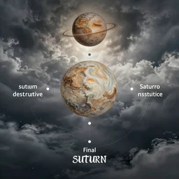 the constructive and destructive nature of words will guide your soul through the final tempest of time that is the god of saturn and you will be free from the cycle of reincarnation finally in the style of junji ito and greg rutkowski