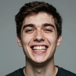man covered in teeth