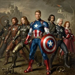 the avengers, mcu by hieronymus bosch