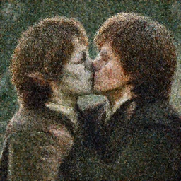 gollum kissing frodo in lord of the rings by peter jackson, still, very photorealistic