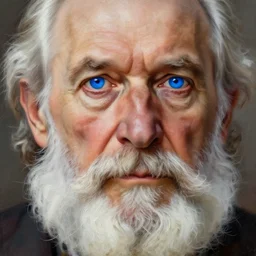 old man, vivid blue eyes, bushy white beard, digital painting, lots of details, extremely detailed, 4 k, intricate, brush strokes, mark arian, artgerm, bastien lecouffe - deharme