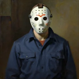 jason voorhees in the painting by frazetta
