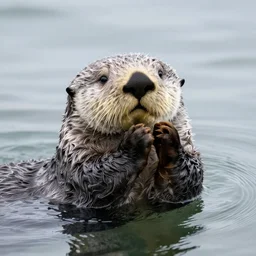 Professional photo of a sea otter
