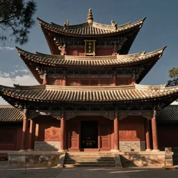 ancient yunnan dian mu temple by makoto shinkai