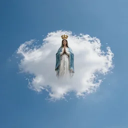 wide angle sky with 2 0 0 0 8 0 8 0 8 0 0 0 0 0 0 virgin mary cloud in center