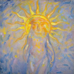 the sun god by monet
