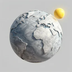 a detailed matte painting of a marble - like water planet with continents orbiting a yellow sun in a sea of stars, by petros afshar, marc simonetti, trending on artstation, deviantart, planet, clouds, earth, exoplanet, stars, nubulae hubble, 8 k, 4 k