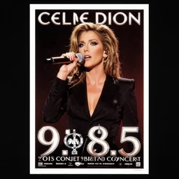 1 9 8 5 punk concert poster for celine dion