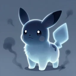 translucent cute pokemon like pet like a dog with cute eyes, dark colors smoke spiritual fantasy digital art by artgem, studio ghibli, clean cel - shaded vector art, style artstation, style greg rutkowski, octane render, unreal engine 6, epic game graphics, fantasy, conceptual art, ray tracing