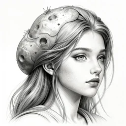 the head of a beautiful woman partially made of potatos, an ultrafine detailed illustration by james jean, final fantasy, intricate linework, bright colors, behance contest winner, vanitas, angular, altermodern, unreal engine 5 highly rendered, global illumination, radiant light, detailed and intricate environment