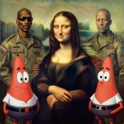 snoop Dogg in military monalisa by zdzisław beksiński, jeffrey smith and h.r. giger, oil on canvas, XF IQ4, f/1.4, ISO 200, 1/160s, 8K, RAW, unedited, symmetrical balance, in-frame mr. Krabs, XF IQ4, f/1.4, ISO 200, 1/160s, 8K, RAW, unedited, symmetrical balance, in-frame, sharpened