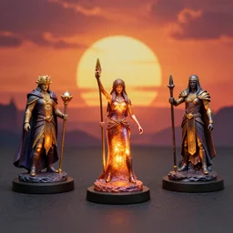 mlp sunset shimmer epic magic glowing painted miniatures for dungeons & dragons