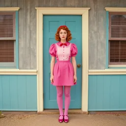pippi in the style of wes anderson