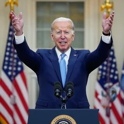 Joe Biden getting up again