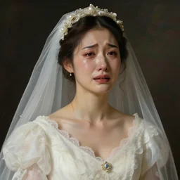 a crying bride by Arnold Böcklin