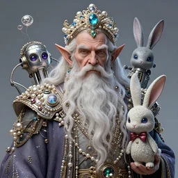 maximalist detailed wise old genie portrait by adoryanti, machine. delusions, holosomnia, electrixbunny, rendered in discodiffusion. decorated with pearls and gems, behance hd. by andrei riabovitchev, tomasz alen kopera, oleksandra shchaslyva igor goryunov artgerm. ray tracing hdr polished sharp