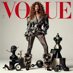 grace jones styled by nick knight posing set pieces, intricate set, vogue magazine, canon, highly realistic. high resolution. highly detailed. dramatic. 8 k. 4 k.