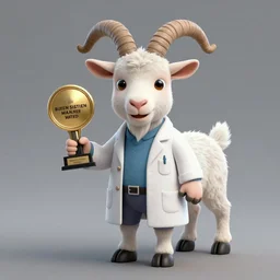 a mad scientist goat, digital art, trending on artstation and unreal engine, deviantart, smooth, hyper detailed, award - winning, hd