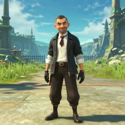 wide shot of mr. bean as a character in final fantasy xiv online