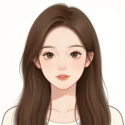 full headshot portrait of a girl with long brown hair, drawn by WLOP, by Avetetsuya Studios, attractive character, colored sketch anime manga panel, trending on Artstation