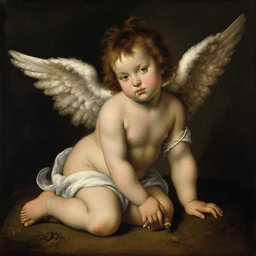 jimmy saville as a cherub, renaissance painting
