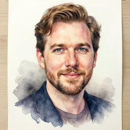 water color on paper, master painter portrait, highly detailed, artstation, masterpiece, award - winning,