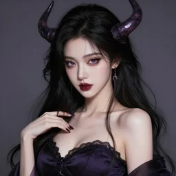 the portrait of chaotic evil sensual female necromancer overlord as absurdly beautiful, gorgeous, elegant, sophisticated young idol, an ultrafine hyperdetailed illustration by kim jung gi, irakli nadar, intricate linework, bright colors, octopath traveler, final fantasy, unreal engine 5 highly rendered, global illumination, radiant light, detailed and intricate environment