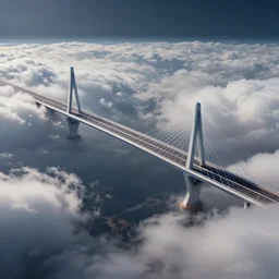 cyber bridge, octane, space, clouds
