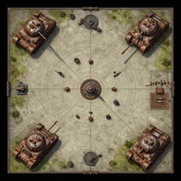 top down overhead bird's eye view!!! | | digital painted rusted dieselpunk m 1 tank virtual tabletop asset sheet, dungeondraft, roll 2 0, 2 - minute tabletop, battle map prop, black background, unity asset store, by greg rutkowski, trending on artstation