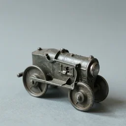 photo of old Soviet steel toy, 1930s, retro, 35 mm
