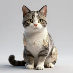 cat with tuxedo markings, fantasy, intricate, elegant, hyper detailed, ultra definition, photoreal, artstation, unreal engine rendered, concept art, smooth, sharp focus, illustration, art by artgerm and greg rutkowski and alphonse mucha and garis edelweiss