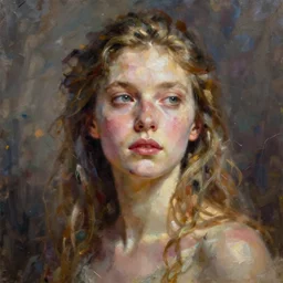 mother nature, concept art oil painting, portrait fantasy by jama jurabaev, extremely detailed, brush hard, artstation