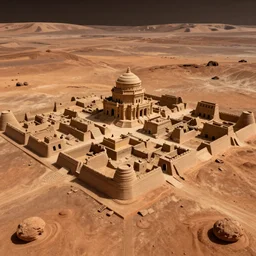 the ruins of an ancient city in mars, detailed, trending on artstation, 4k