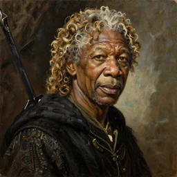 morgan freeman starring as gimli in lord of the rings, oil on canvas, intricate, 8 k highly professionally detailed, hdr, cgsociety