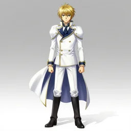 full body portrait of saber from fate / stay night as a dictator in full military garb, highly detailed, trending on artstation