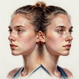 symmetry!! potrait of eugenie bouchard, intricate, elegant, highly detailed, digital painting, artstation, concept art, smooth, in the style of cristiano siqueira, cris vector