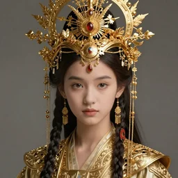 willow smith young ancient libu girl, marvel comics, intricate, highly detailed, golden headdress, artstation, digital illustration, orientalism, bouguereau, ruan jia, rutkowski