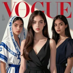 beautiful young, anime jewish, polish, israeli l, and latina vogue magazine, elle magazine, greg rutkowski, john singer sargent, trending on artstation, anime, oil painting, 3 / 4 pose, headshots, looking right, intricate