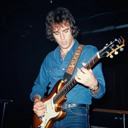 john belushi as joliet jake blues playing electric guitar in a darkened nightclub, 3 5 mm film still from 1 9 8 1, grainy.