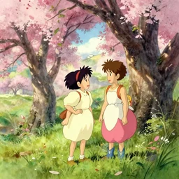 wholesome animation key shot, argentina in the springtime, studio ghibli, pixar and disney animation, sharp, disney concept art watercolor illustration by mandy jurgens and alphonse mucha and alena aenami, pastel color palette, dramatic lighting