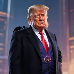 Pixar render of Donald trump as a sith, 4K, high octane render