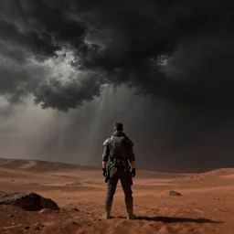 emissary space by arthur haas and bruce pennington and john schoenherr, cinematic matte painting, 8 k, bladerunner, mars, dark color palate, storm