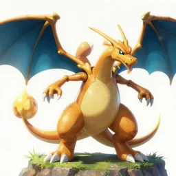 pokemon dragonite, style game square enix life, trending on artstation, painted by greg rutkowski, render naughty dog, octane render, detailed