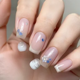 finger nail gel design