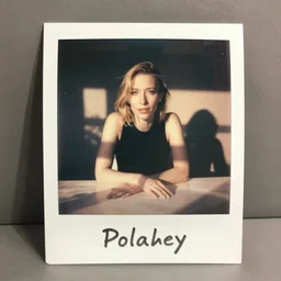 vintage Polaroid of cate blanchett