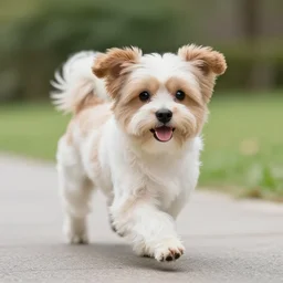 a cute dog with the zoomies