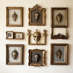diablerie collection on a wall