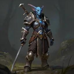 Draenei hunter, world of warcraft, character concept, very detailed, trending on artstation, portrait